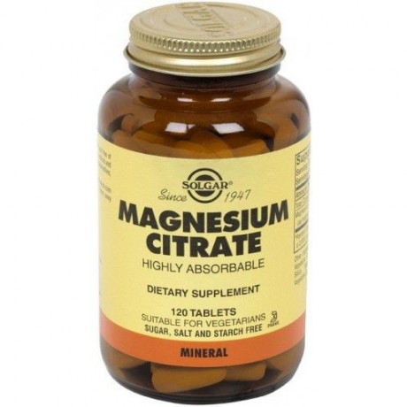 SOLGAR CITRATO MAGNESIO 200 mg. x 120